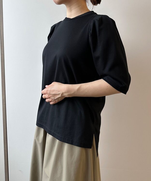 UNFILO マルチエフェクト ボリュームスリーブ Tシャツ ブラック