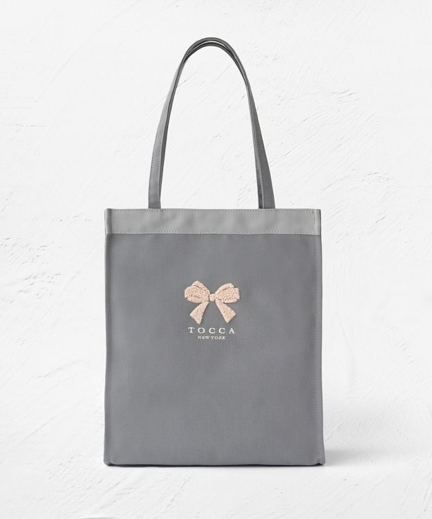 TOCCA PUFFY ICON SUBBAG サブバッグ【星風まどかさん着用】 グレー×リボン