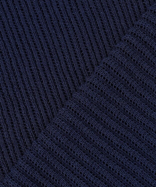 自由区 S ファインリネンナイロン カーディガン ネイビー