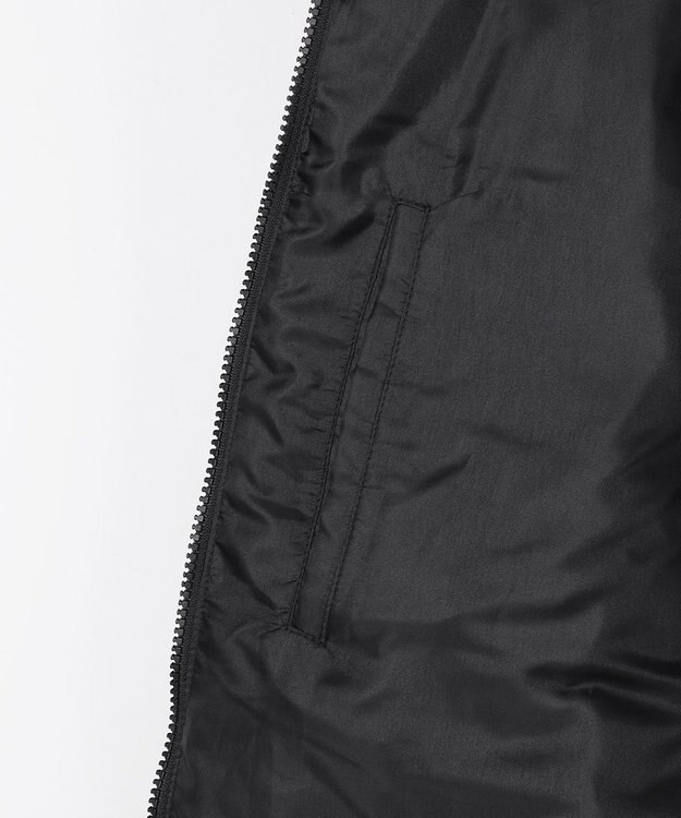 JOSEPH ABBOUD 【キングサイズ・ストレッチ/中綿/軽量/インフード】2WAYストレッチパテッドブルゾン ブラック系