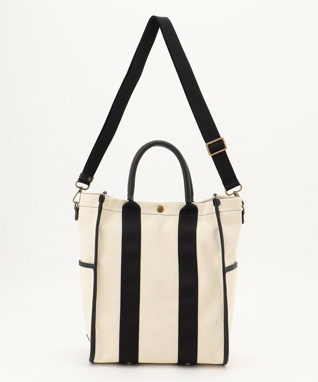 LA BAGAGERIE クラシックタテナガトート ブラック×ナチュラル