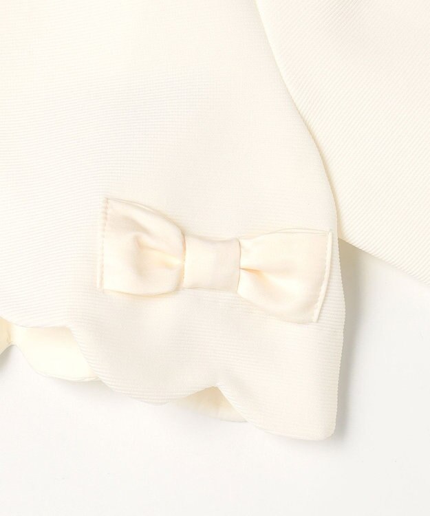 ANY KIDS リボン ボレロジャケット ホワイト