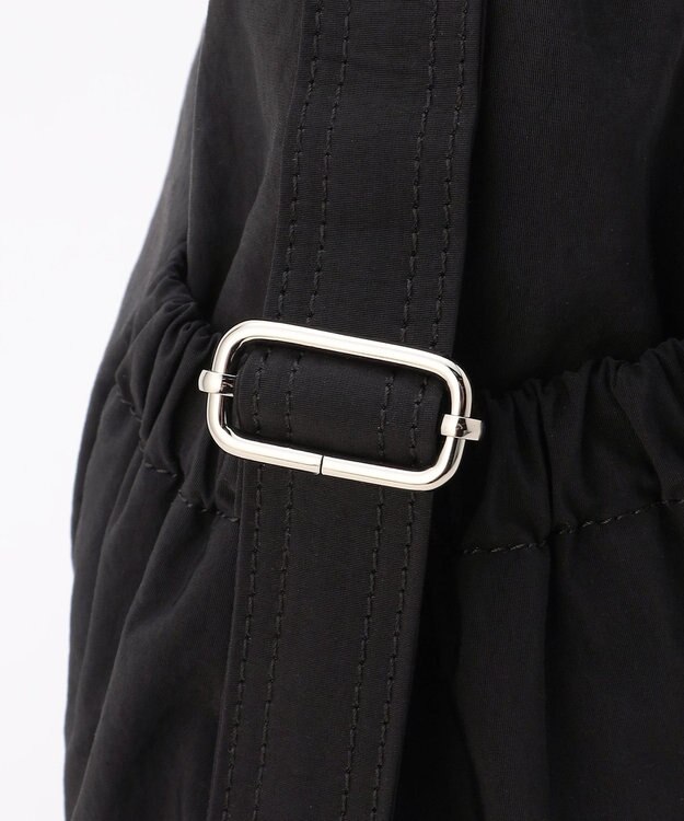 LA BAGAGERIE 【MONICA】クリンクルナイロン　ドロスト2WAYバッグ ブラック