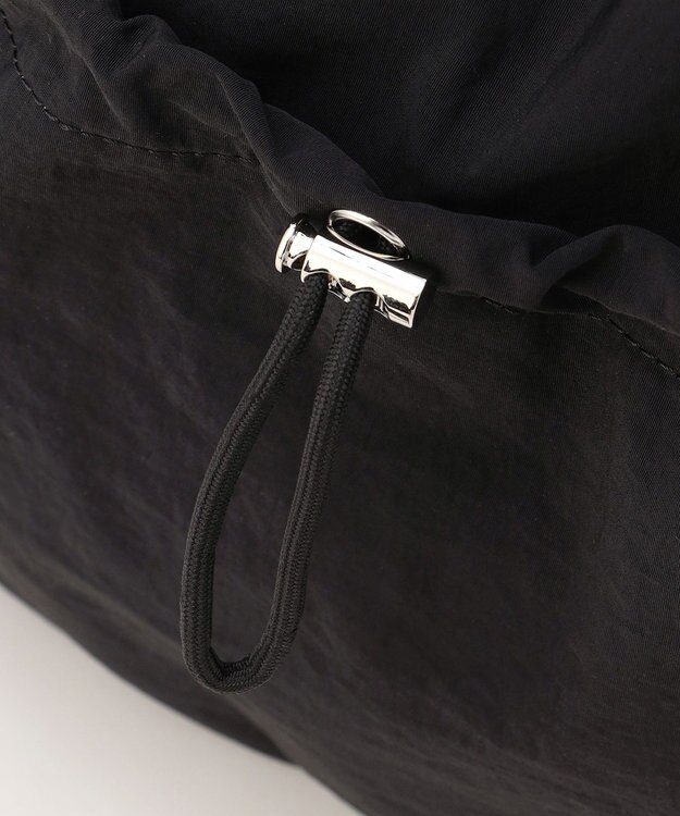 LA BAGAGERIE 【MONICA】クリンクルナイロン　ドロスト2WAYバッグ ブラック