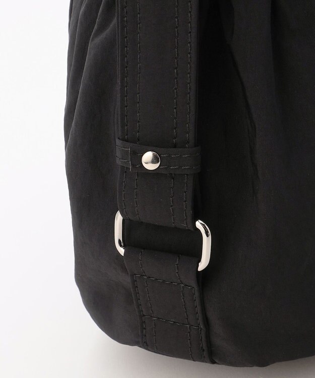 LA BAGAGERIE 【MONICA】クリンクルナイロン　ドロスト2WAYバッグ ブラック