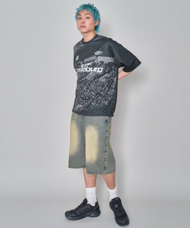 WEGO 【ユニセックス着用/MLサイズ展開】フォトゲームグラフィックT（SS） ブラック