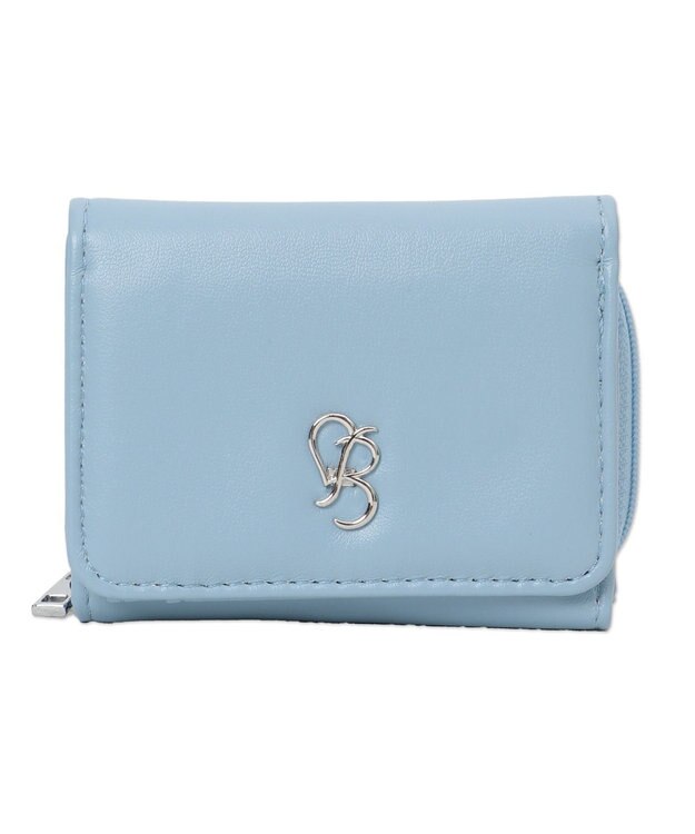 WEGO イニシャルパーツミニウォレット サックス