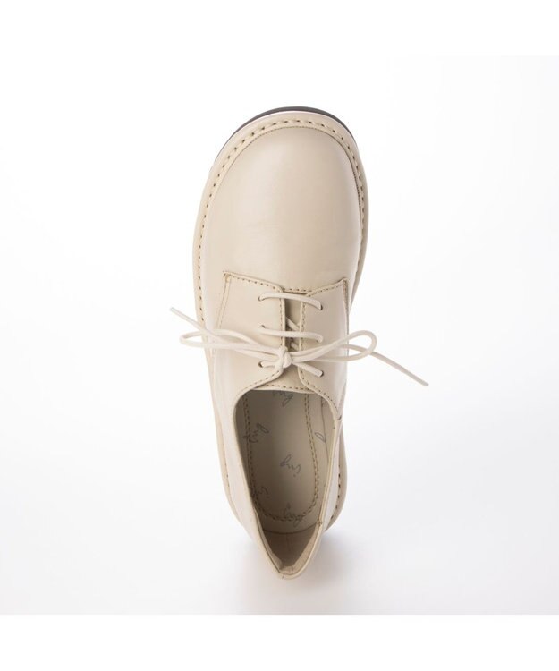 ing <ing>【サスティナブル】レースアップスリッポン アイボリー