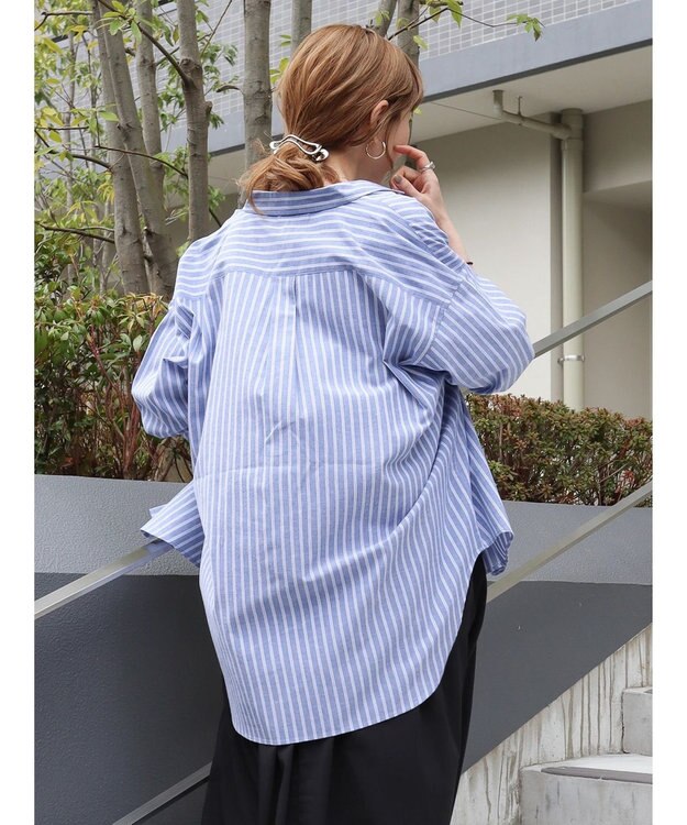 AMERICAN HOLIC ドロップショルダーＢＩＧシャツ／Ｂ．ＨＰＯＬＯＣＬＵＢ Blue