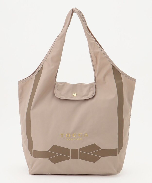 TOCCA 【撥水】TOCCA RIBBON ECOBAG エコバッグ ベージュ系