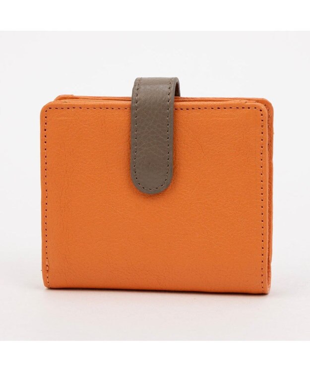 UNBILLION アトランタ ATLANTA / 牛革二つ折りカラーコンビウォレット オレンジ