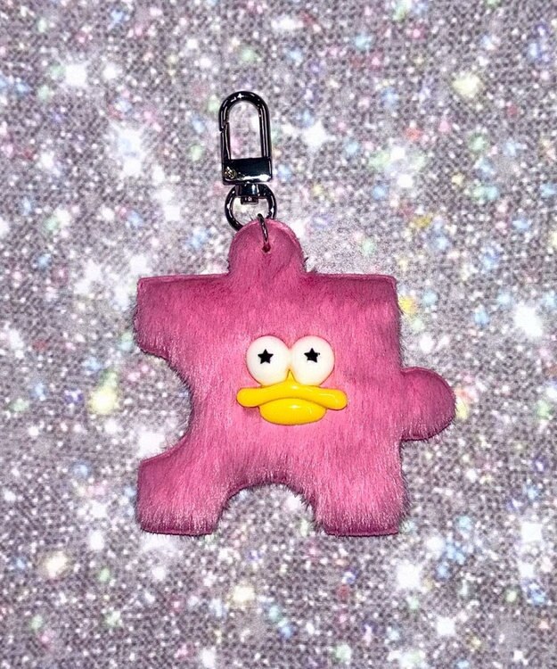WEGO マブダチ☆パズルモンスターぬいぐるみキーホルダー ピンク
