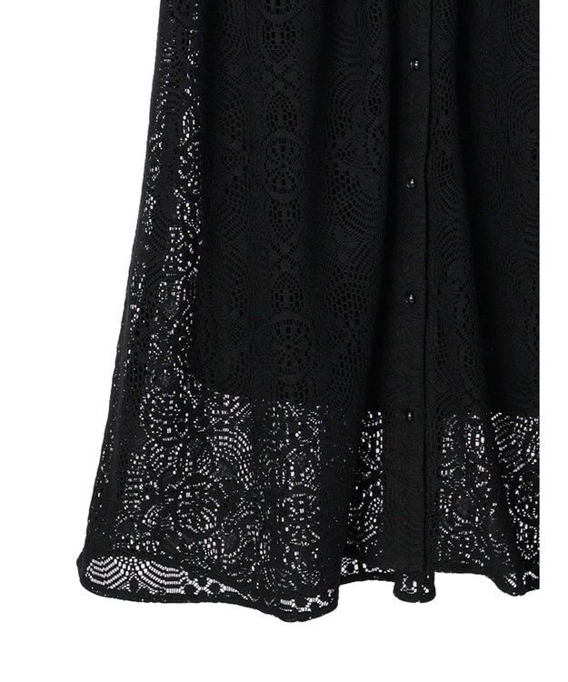 Green Parks ＳＥＴ２点レースワンピース×インナー Black