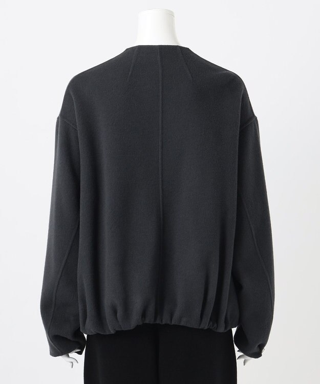 23区 【エステータ】ブラッシュドラムズウール ブルゾン スレートグレー系