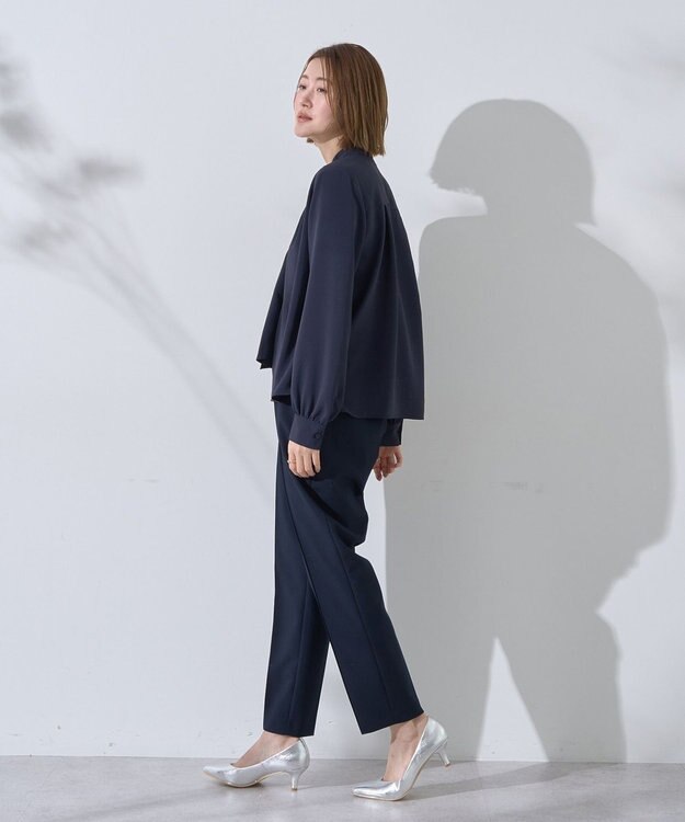 YECCA VECCA ストレッチピンタックパンツ Navy