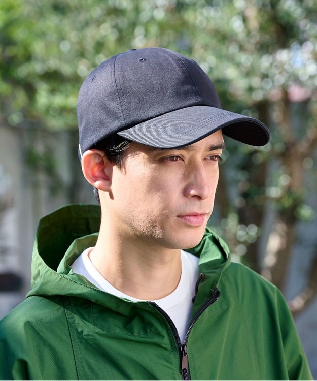 MOONBAT 【新色追加】深さ選べるUVツイルキャップ(かなり深め) つば遮光／洗える／接触冷感／サイズ調整可能 ブラック（かなり深め）