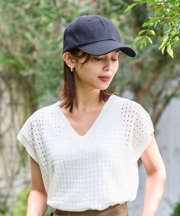 MOONBAT 【新色追加】深さ選べるUVツイルキャップ(かなり深め) つば遮光／洗える／接触冷感／サイズ調整可能 ブラック（かなり深め）