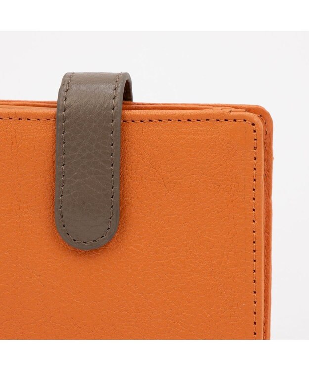 UNBILLION アトランタ ATLANTA / 牛革二つ折りカラーコンビウォレット オレンジ