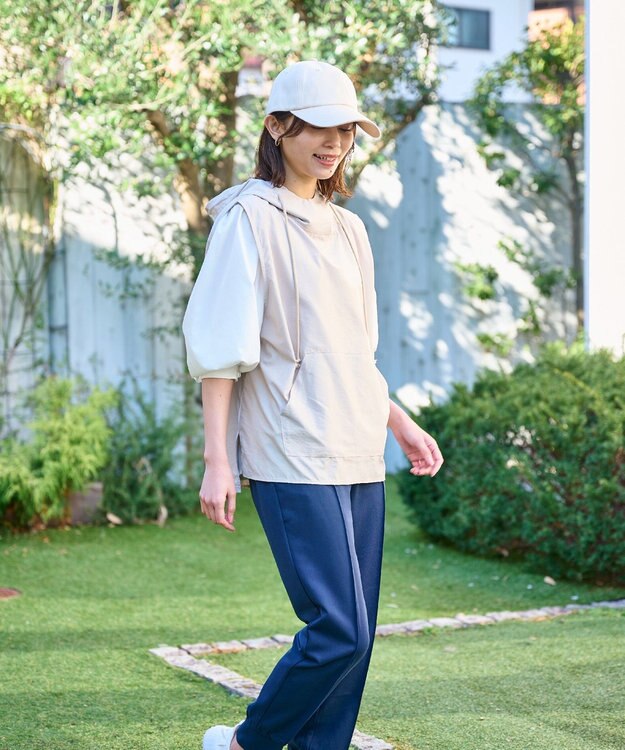 MOONBAT 【新色追加】深さ選べるUVツイルキャップ(かなり深め) つば遮光／洗える／接触冷感／サイズ調整可能 オフホワイト（かなり深め）