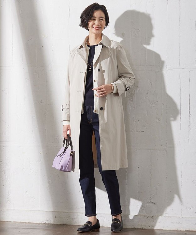 J.PRESS LADIES L 【洗える】DAILY TWEED ニット アウター アイボリー系