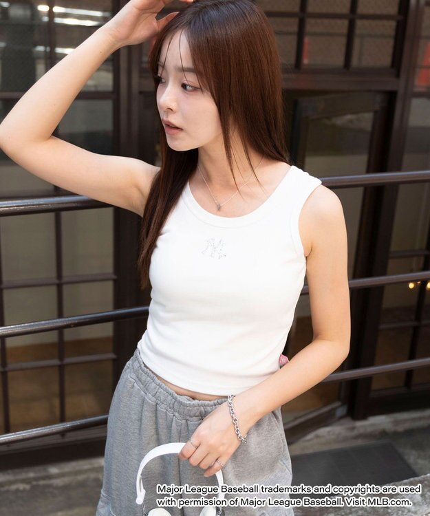 WEGO 別注MLBラインストーンタンク 柄2