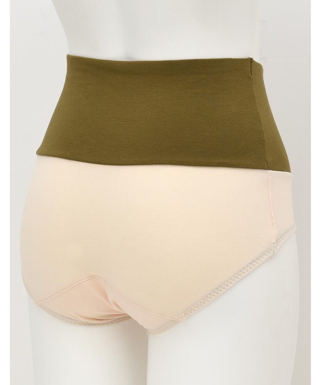 une nana cool 綿ベア天竺 カラーブロッキング サニタリーショーツ BR