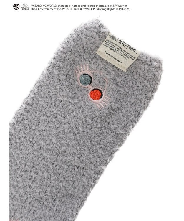 Green Parks ハリーポッター／ワンポイントルームソックス Light Gray