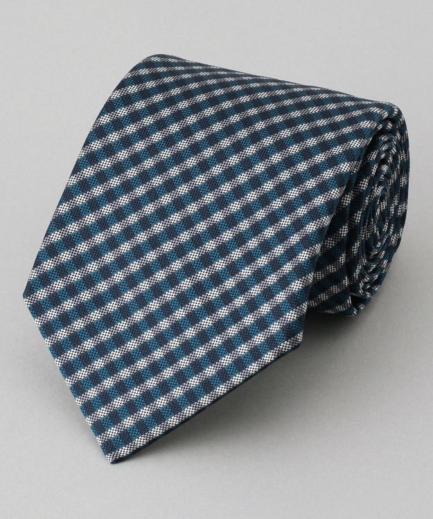 GOTAIRIKU GOTAIRIKU別注【日本製】シルク ネクタイ_チェック スカイブルー系8