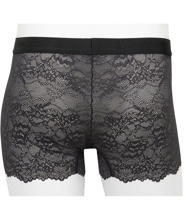 WACOAL MEN WACOAL MEN 【レースボクサー】 ボクサーパンツ ユニセックス 通気性 スカラ始末(裾部分) マチ部分の肌側は綿素材 レディース メンズ WT8822 /ワコールメン ブラック