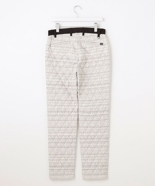 23区GOLF 【MEN】ノルディック柄 キルティング パンツ ライトグレー系5