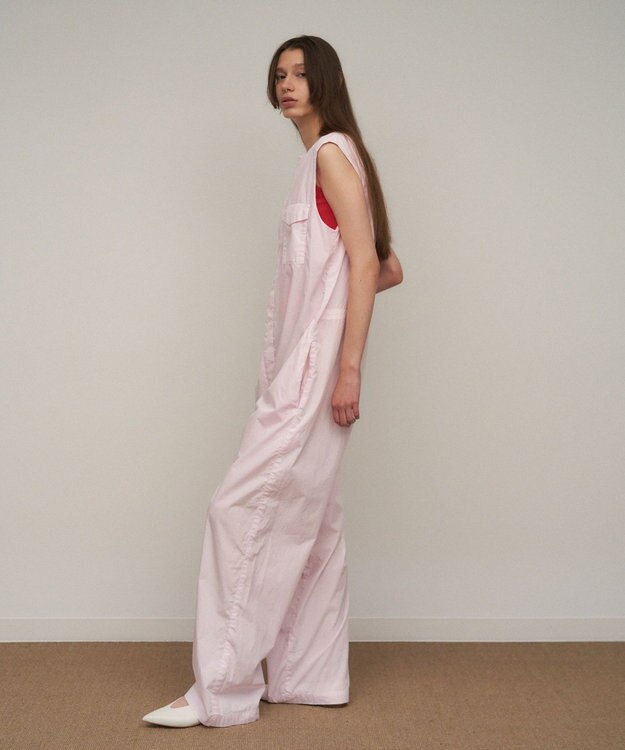 ATON NATURAL DYED COTTON LAWN | ジャンプスーツ PINK