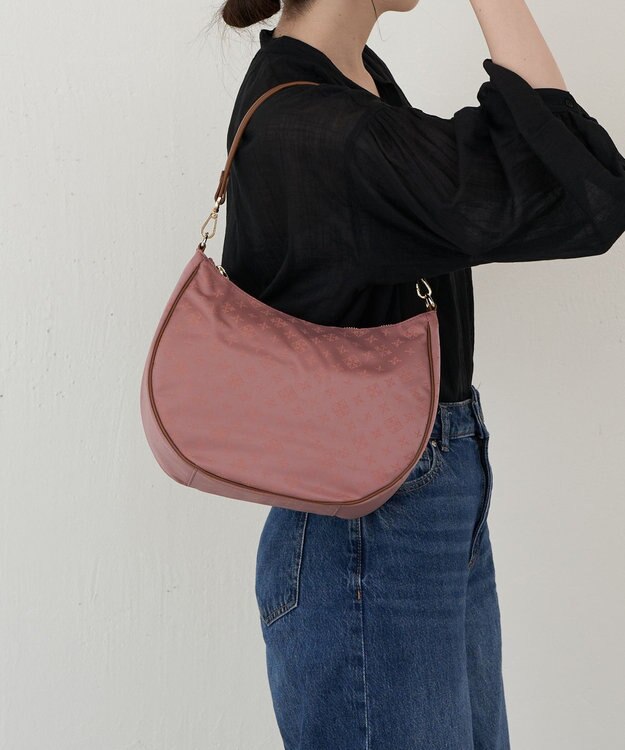 russet 2WAYショルダーバッグ【ナイロンジャガード】(CE-1446) DarkPink3