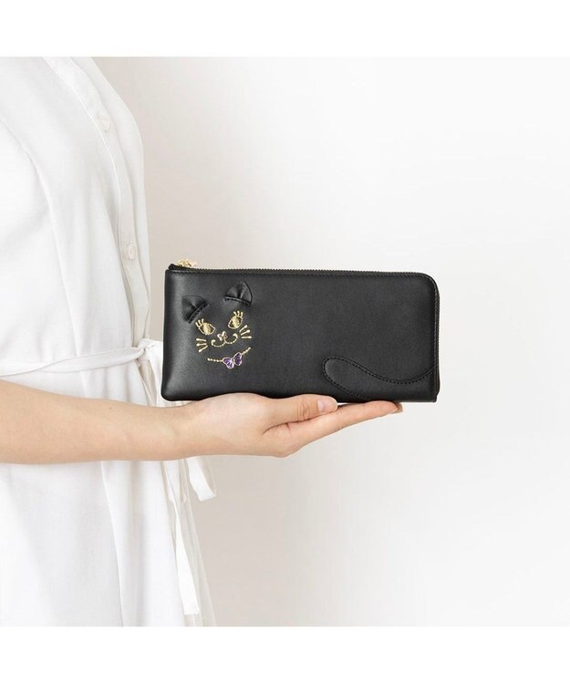 ANNA SUI TITIソフト 薄マチ長財布 ブラック