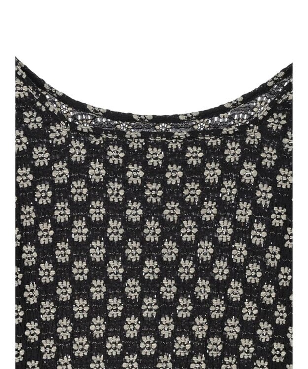 Green Parks ・Ｐｅｔｉｔ　Ｆｌｅｕｒ　フラワーレースプルオーバー White×Black