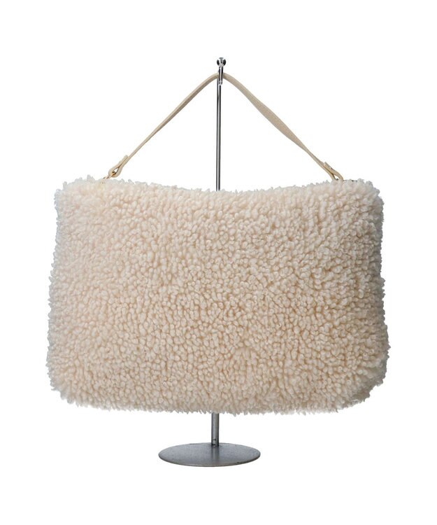 INTER-CHAUSSURES 【ANDREA CARDONE ITALI】レザーハンドルボアバッグ アイボリー