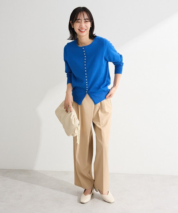 Green Parks アシメウエストタックパンツ Beige