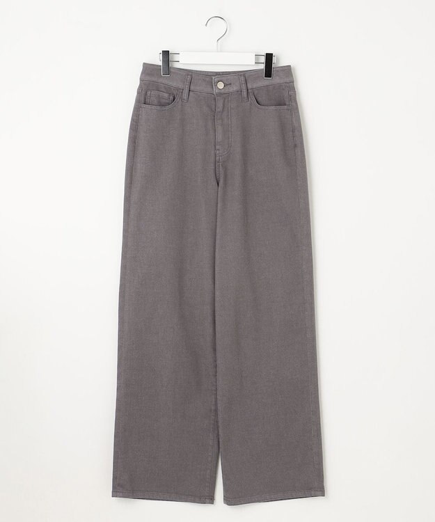 自由区 【洗える】ウスカルデニム ワイドパンツ [新色]スレート