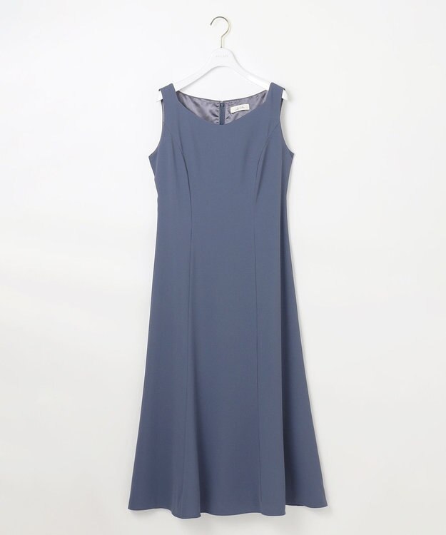 ANY SIS 【Lily Calin】チュールフリルトップス×ドレスセット ブルー×アイスグレー