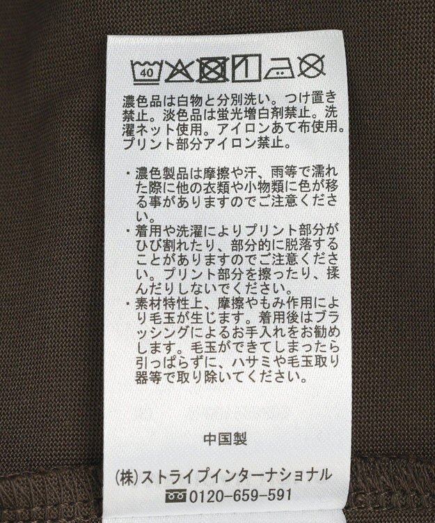 AMERICAN HOLIC 【マルチ機能】カレッジロゴＴシャツ Brown