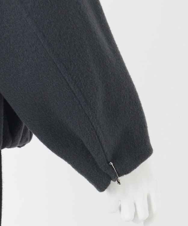 23区 【エステータ】ブラッシュドラムズウール ブルゾン スレートグレー系