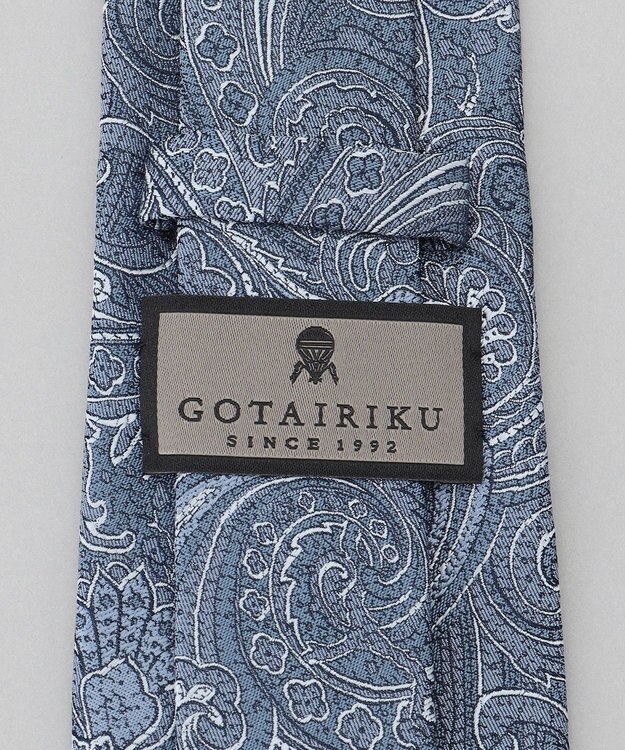 GOTAIRIKU GOTAIRIKU別注【日本製】シルク ネクタイ_ペーズリー柄 サックスブルー系8