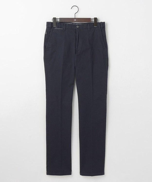 JOSEPH ABBOUD 【25SS・ウエストも伸びる！オーガニックコットン使用】ハイパワーオーガニックピケ パンツ ネイビー系