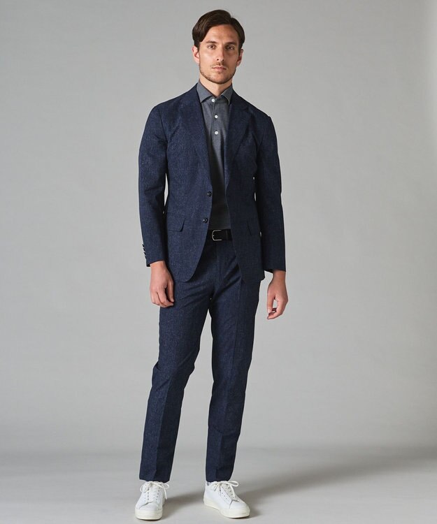 GOTAIRIKU 圧倒的清涼感・８つの機能美【接触冷感/通気性/軽量/撥水…等】クールドッツ セットアップジャケット（24年モデル） ネイビー系8