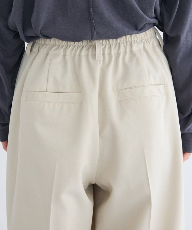 CRAFT STANDARD BOUTIQUE タックイージーワイドパンツ Light Beige