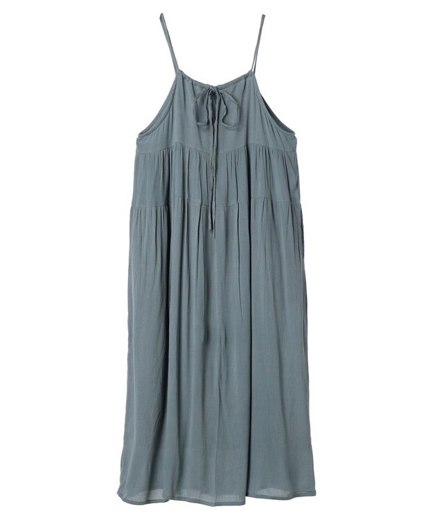 Green Parks 楊柳クレープボリュームキャミワンピース Mint
