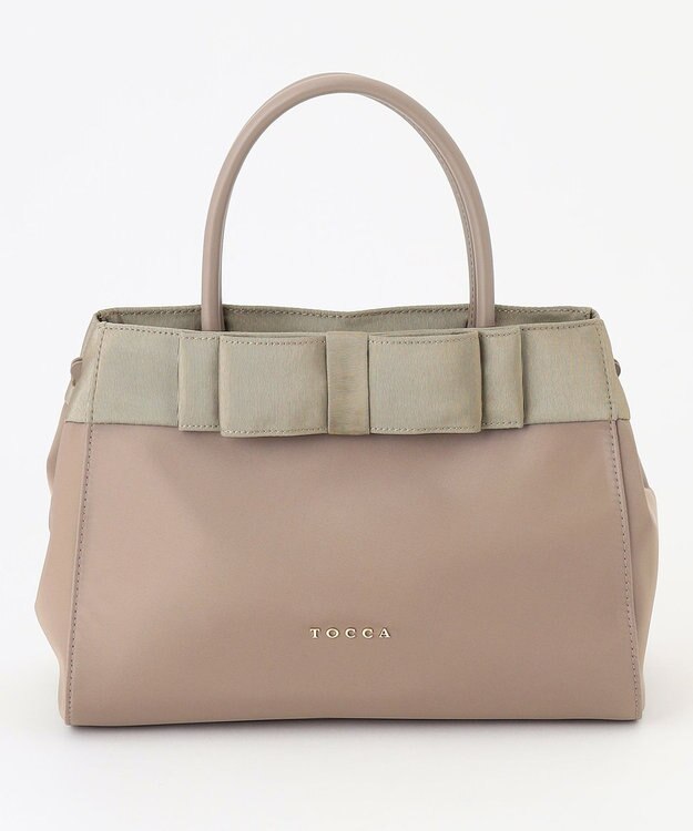 TOCCA NOBLE RIBBON NYLONBAG ナイロンバッグ ベージュ系