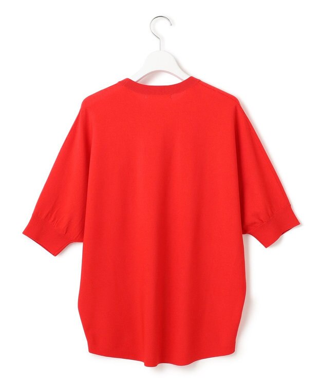 23区 S 【洗える】レーヨンポリエステルストレッチ ドルマン ニット オレンジ系