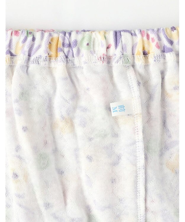 Wing パジャマ 長袖 長ズボン 綿混(本体) あったか レディース EP6010 ウイング／ワコール パープル