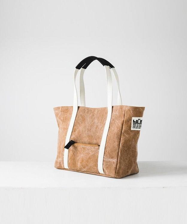 YUSHI Enjoy life - TOTE (S) 帆布トートバッグ キャメル