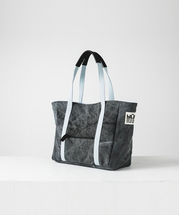 YUSHI Enjoy life - TOTE (S) 帆布トートバッグ ブラック